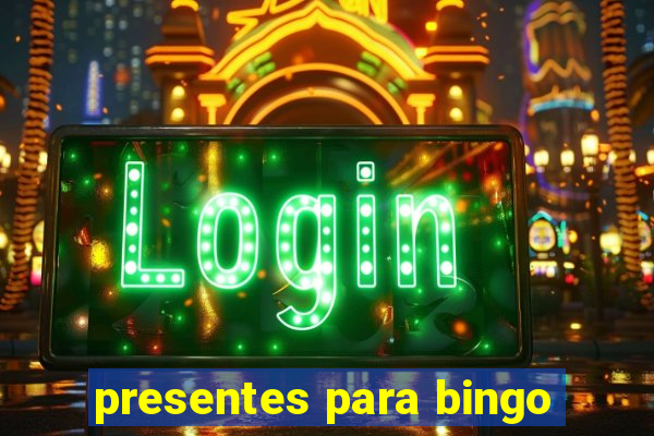 presentes para bingo